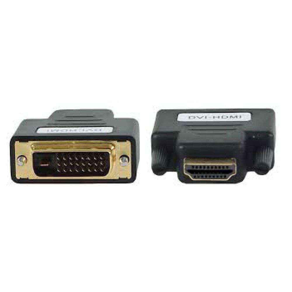 DeTech Adapter HDMI M to DVI M, Black - 17122